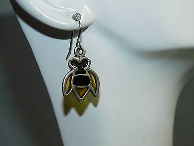 miele ape insetto color argento pendente gancio