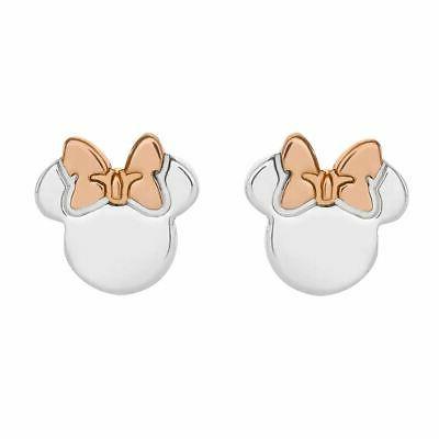 minnie mouse argento sterling bicolore orecchini a