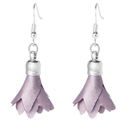 moda orecchini di fiori di stoffa orecchini