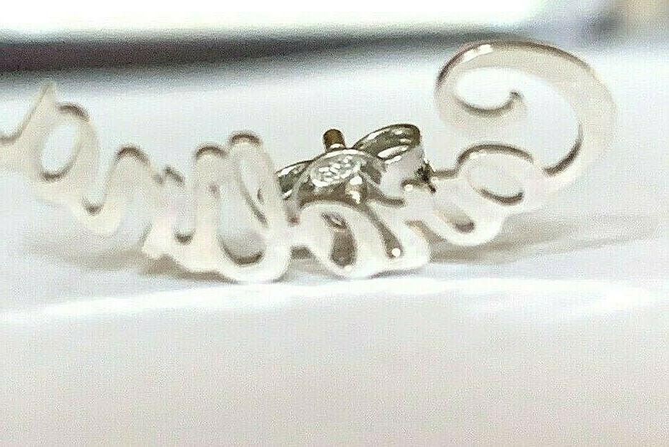 mono orecchino argento 925 carolina singolo con