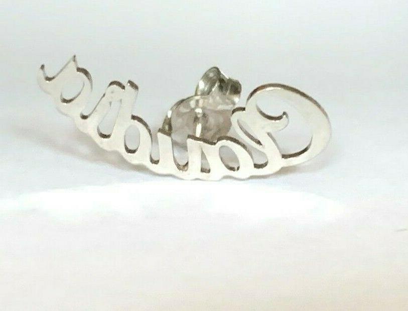 mono orecchino argento 925 claudia singolo con