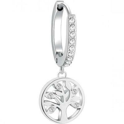 mono orecchino donna bhke004 acciaio acciaio