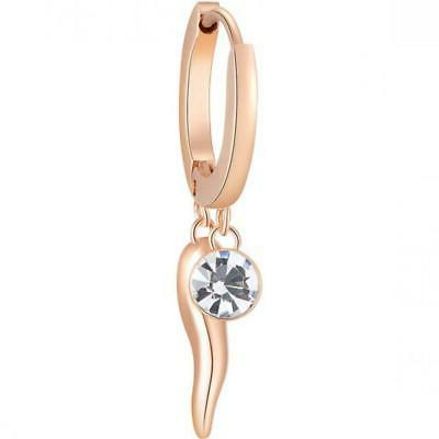 mono orecchino donna bhke032 acciaio oro rosa