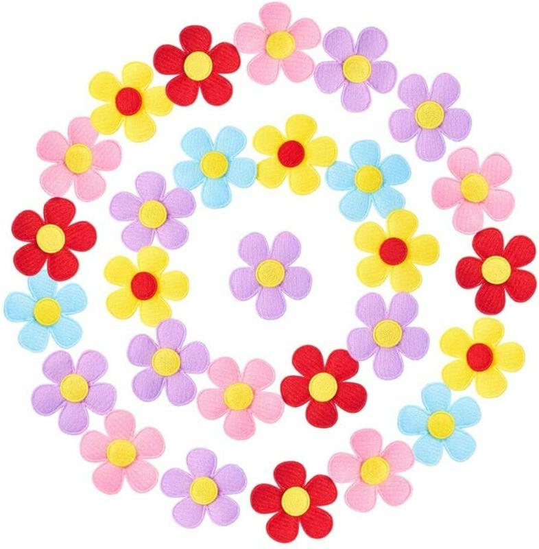 nbeads 60pcs patch di fiori in feltro