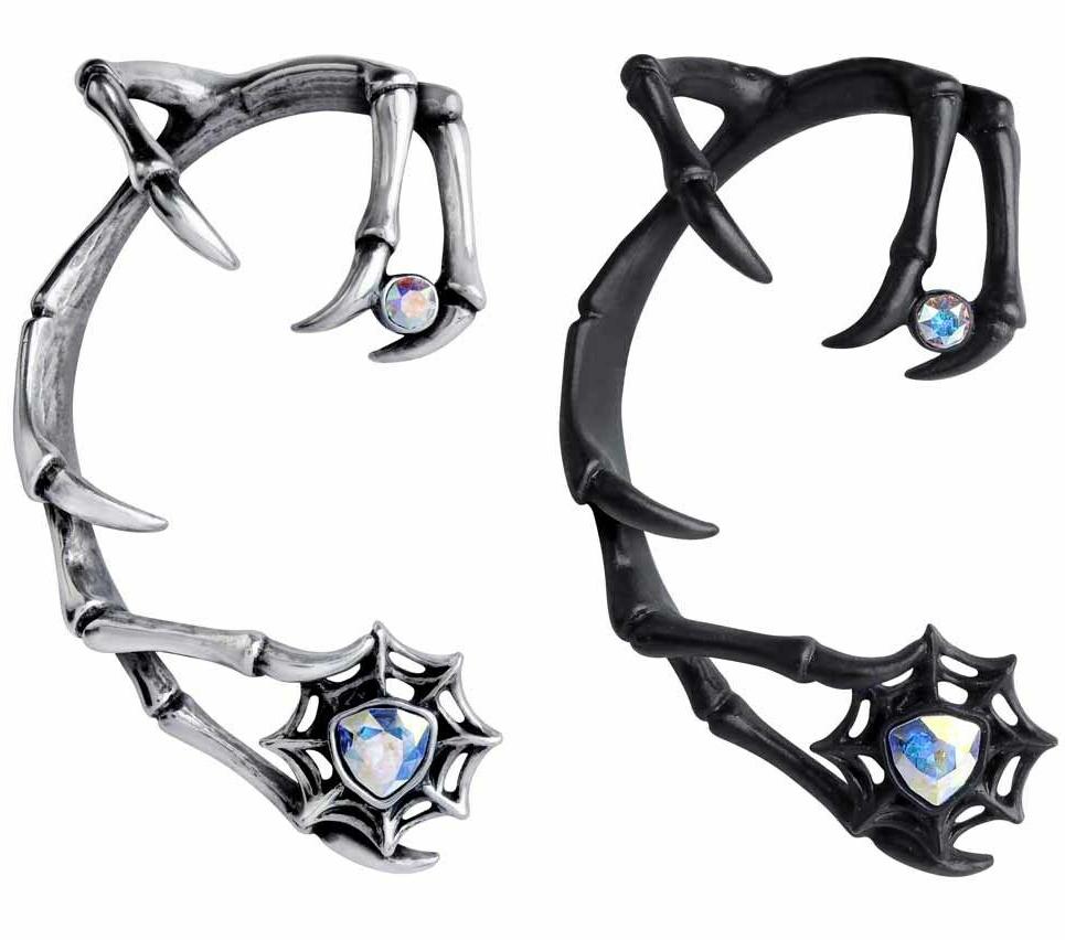 nero o argento demone piedini ragnatela cristalli