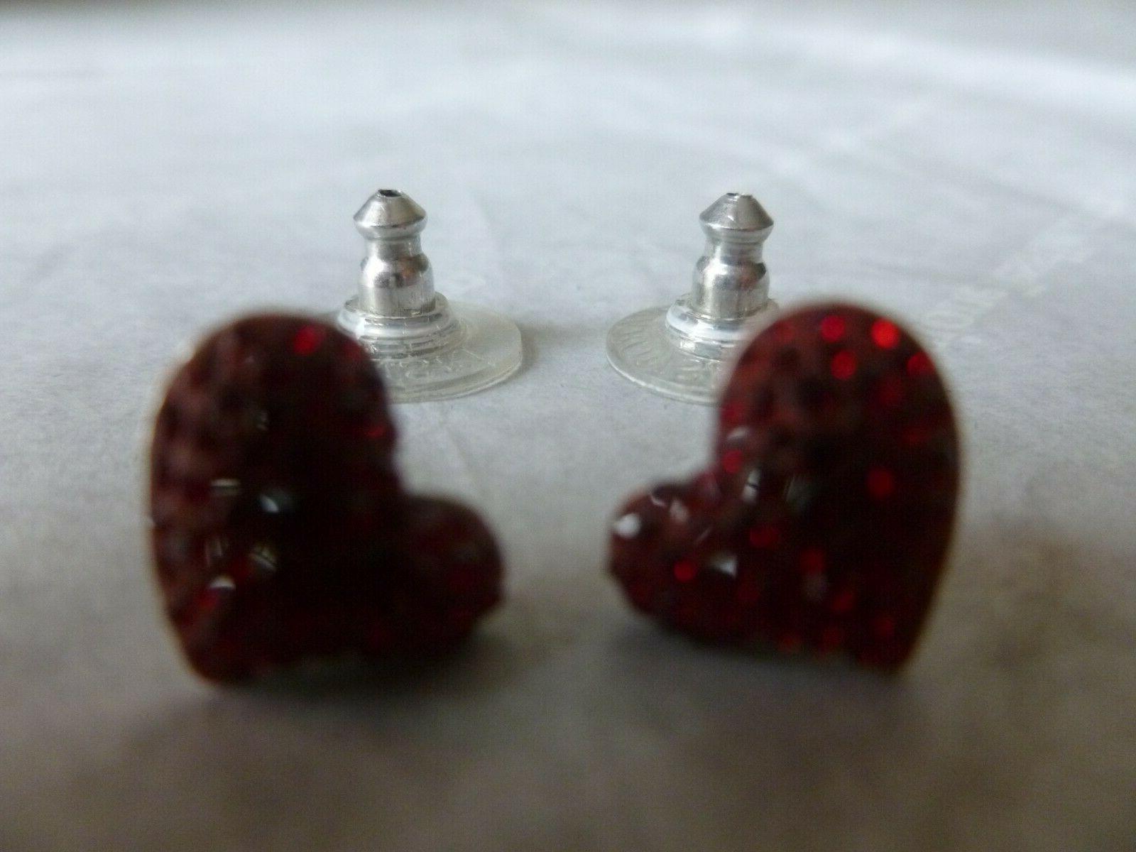 new heart shape crystal earrings orecchini nuovi