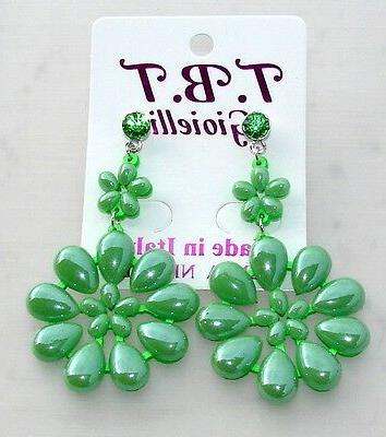 new orecchini fiori punto luce grandi pendenti