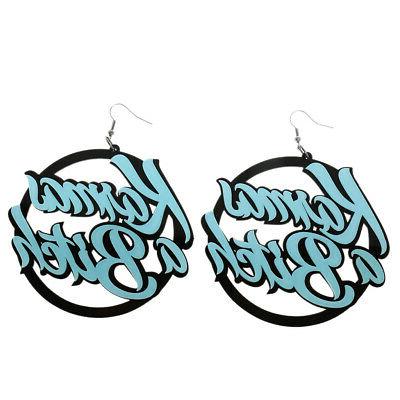 novita donna lunghi orecchini pendenti in acrilico