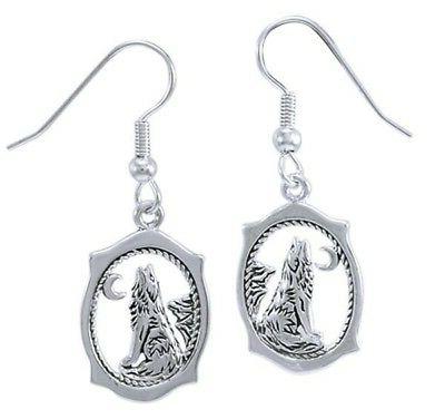 nuova 0 925 argento sterling wolf howl