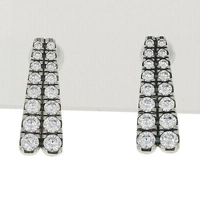 nuovo autentico tiro stars orecchini argento trasparente