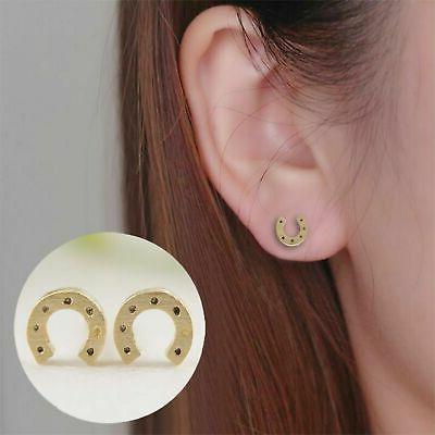 orecchini a bottone a forma di ferro