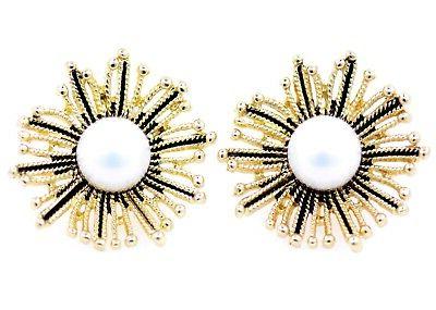 orecchini a bottone con grandi mami oro