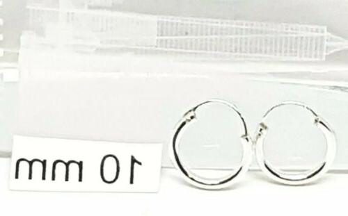 orecchini a cerchio 10 mm argento 925
