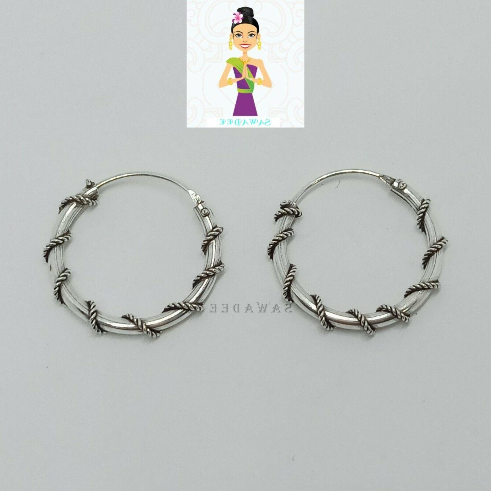 orecchini a cerchio 20mm in argento baly