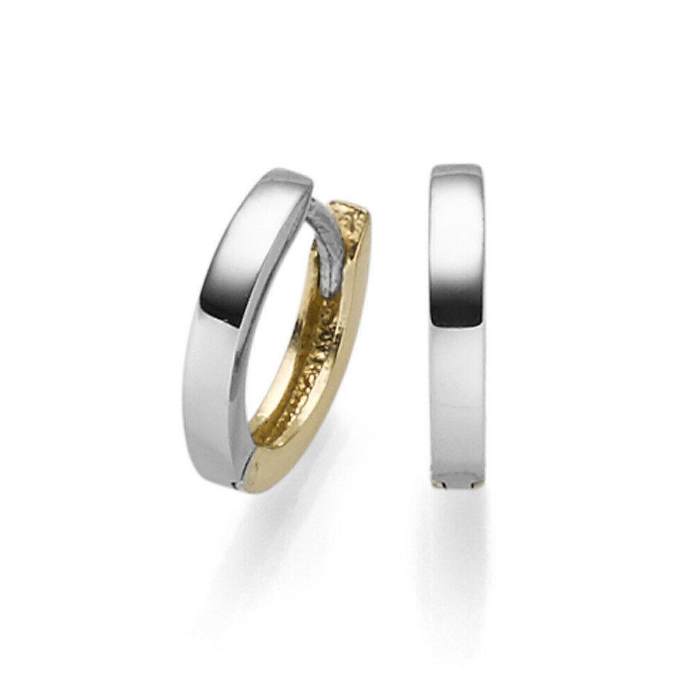 orecchini a cerchio 2x10mm di 585 oro