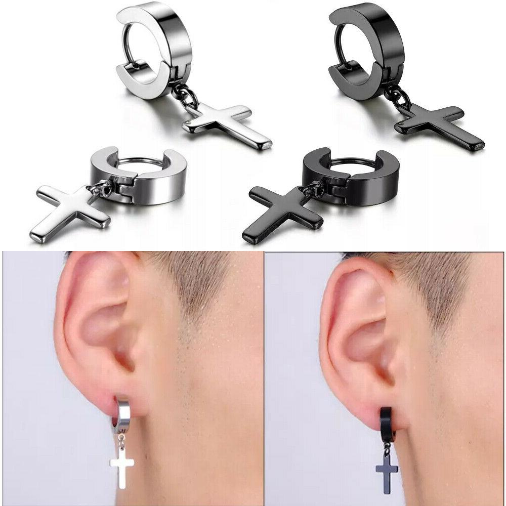 orecchini a cerchio acciaio uomo inox con