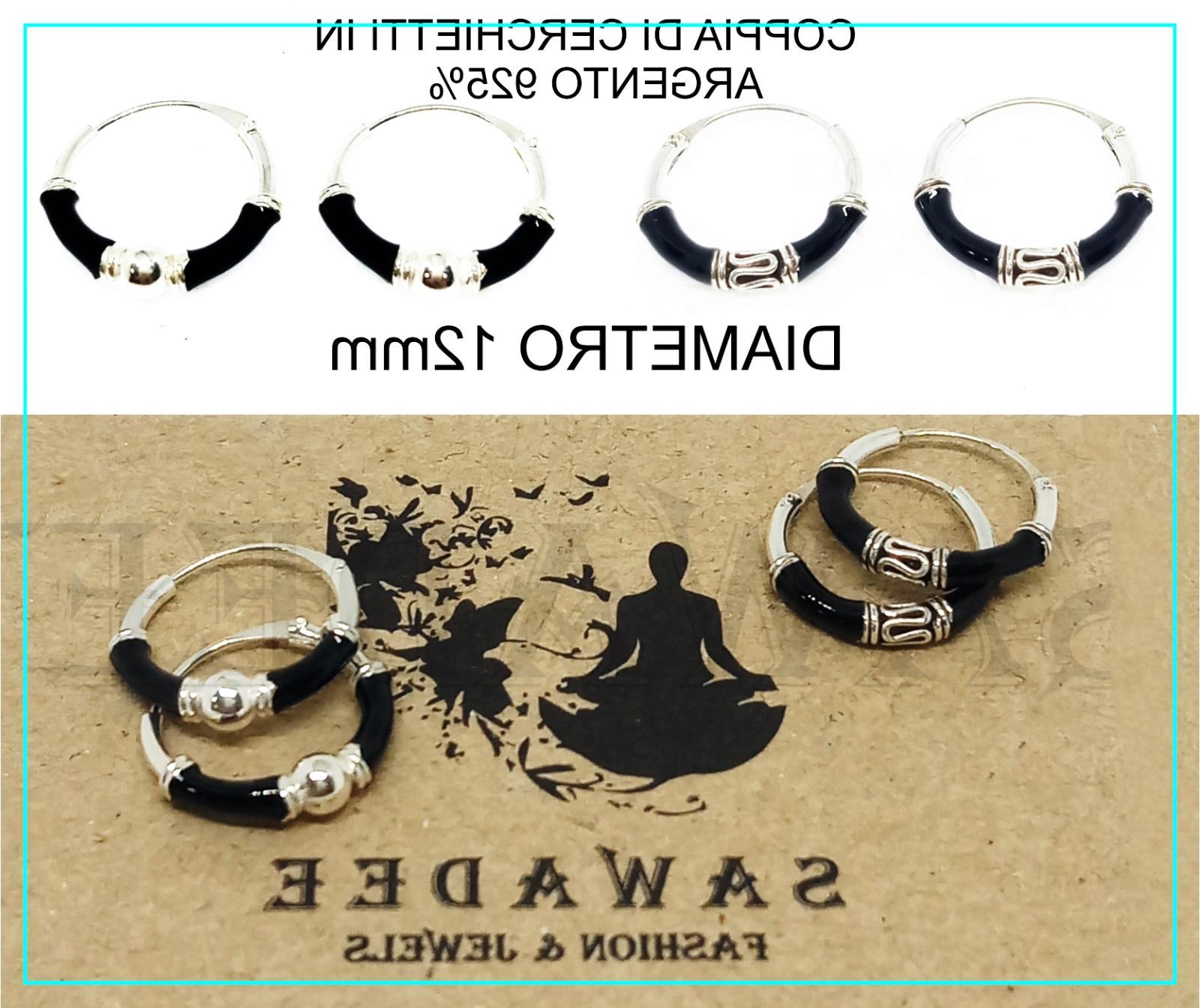 orecchini a cerchio cerchietto in argento 925
