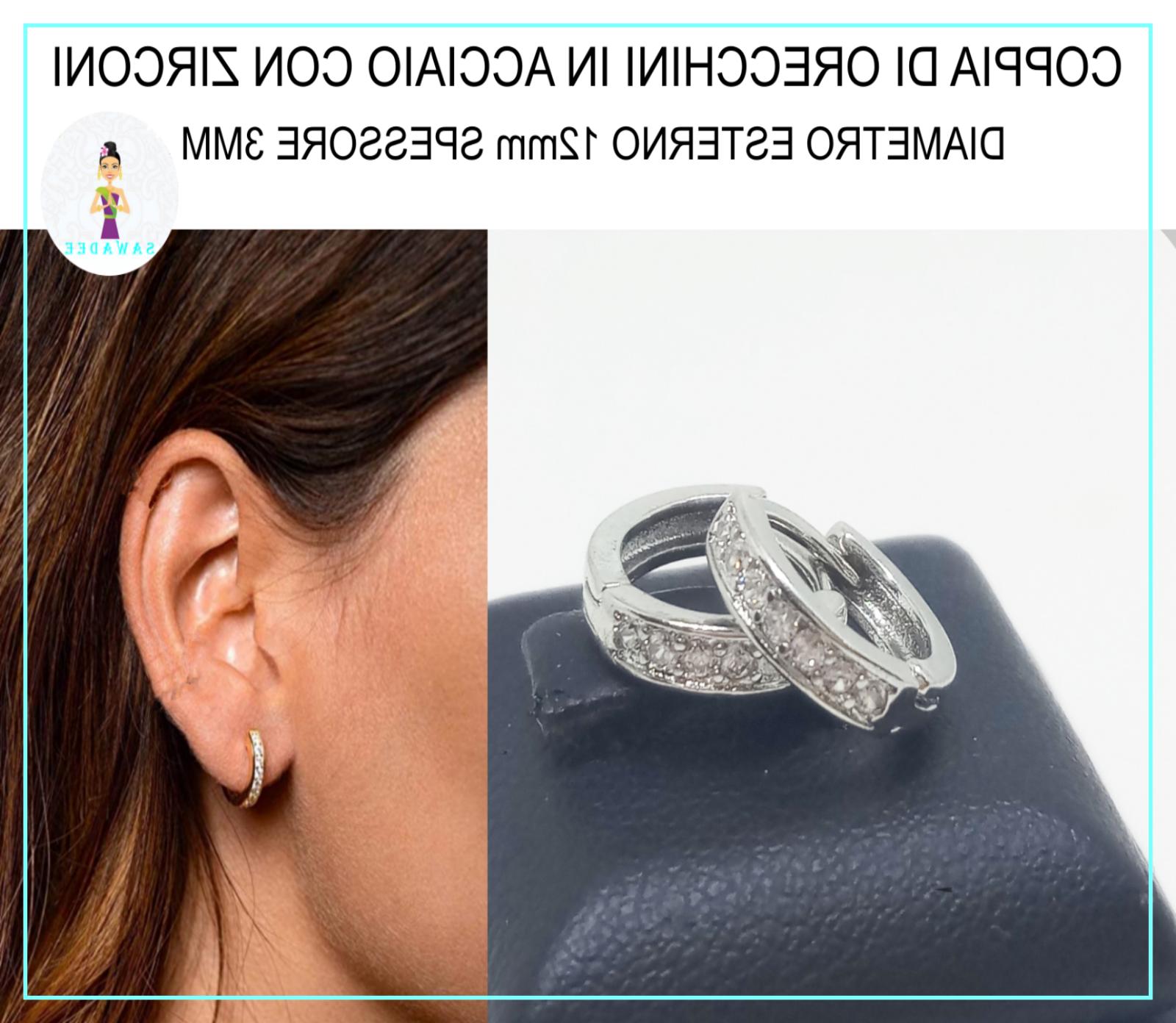 orecchini a cerchio cerchietto piccolo in acciaio