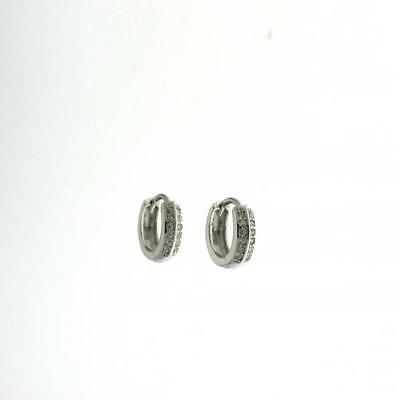 orecchini a cerchio cerchietto vero argento 925