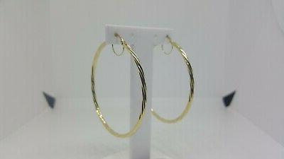 orecchini a cerchio di grande dimensione oro