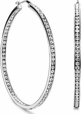 orecchini a cerchio grande in acciaio inox