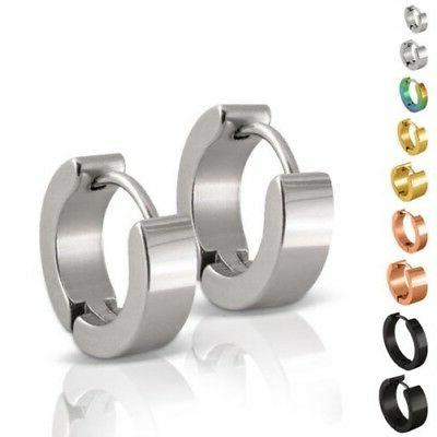 orecchini a cerchio in acciaio inox donna