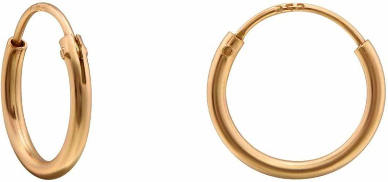 orecchini a cerchio in argento 925 placcato