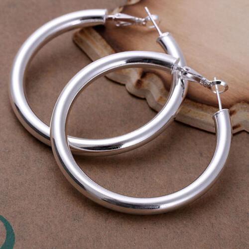 orecchini a cerchio in argento da donna