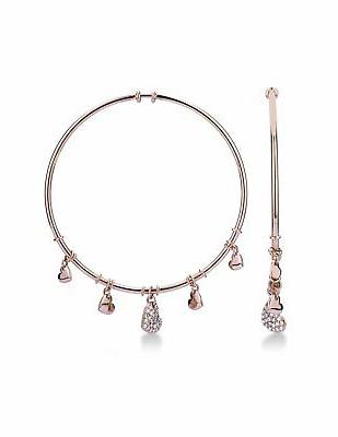 orecchini a cerchio in oro rosa 18k