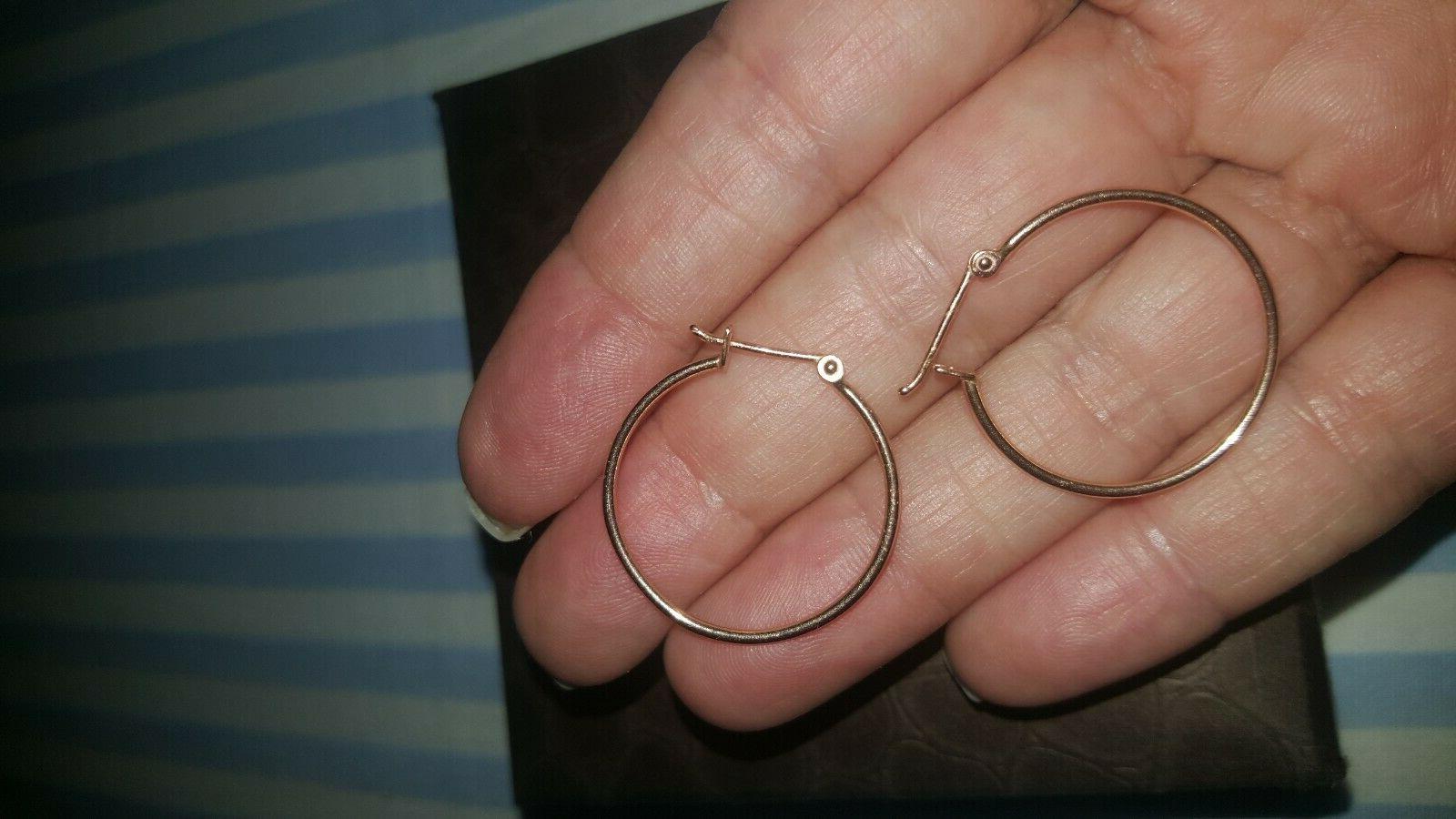 orecchini a cerchio in oro rosa perfetti