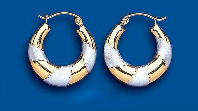 orecchini a cerchio in oro stile creolo