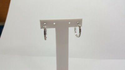 orecchini a cerchio oro bianco 750 18kt