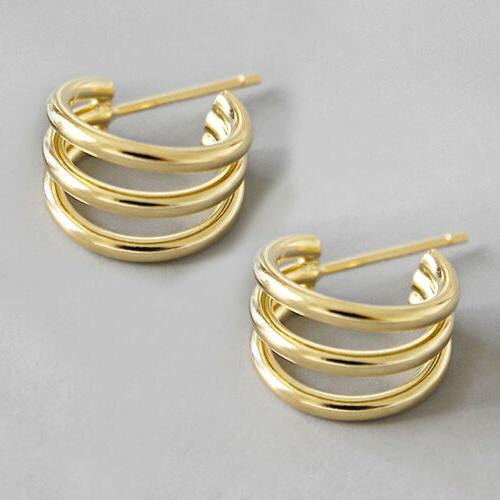 orecchini a cerchio piccoli in argento 925