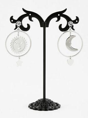 orecchini a cerchio sole e luna donna