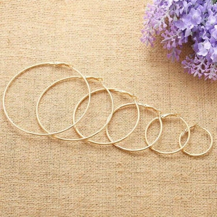 orecchini a cerchio uomo donna diametro 24