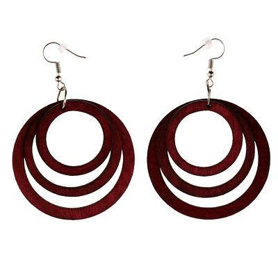 orecchini a cerchio vintage a tre tondi