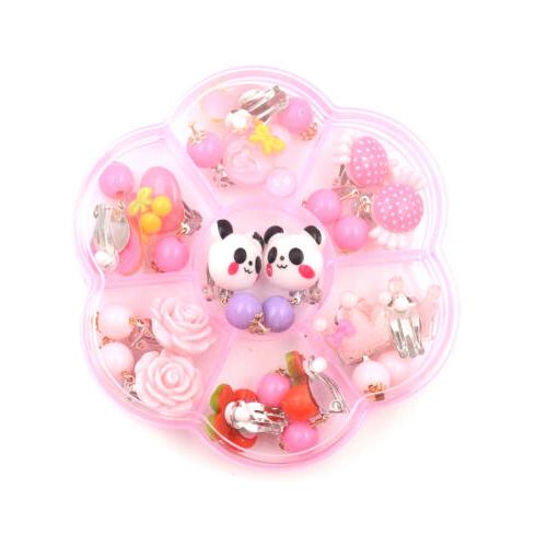 orecchini a clip con fiori 7pairspanada stile