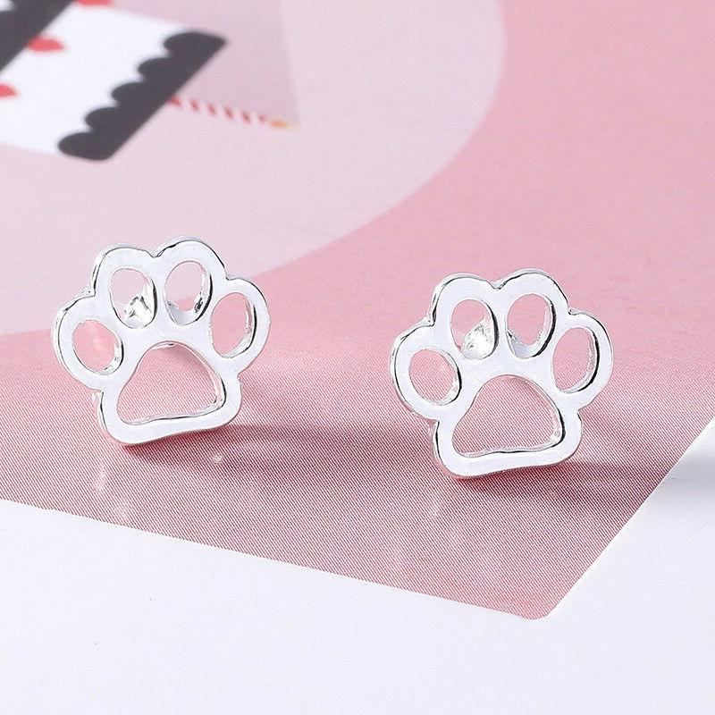 orecchini a farfalla silhouette zampa di cane