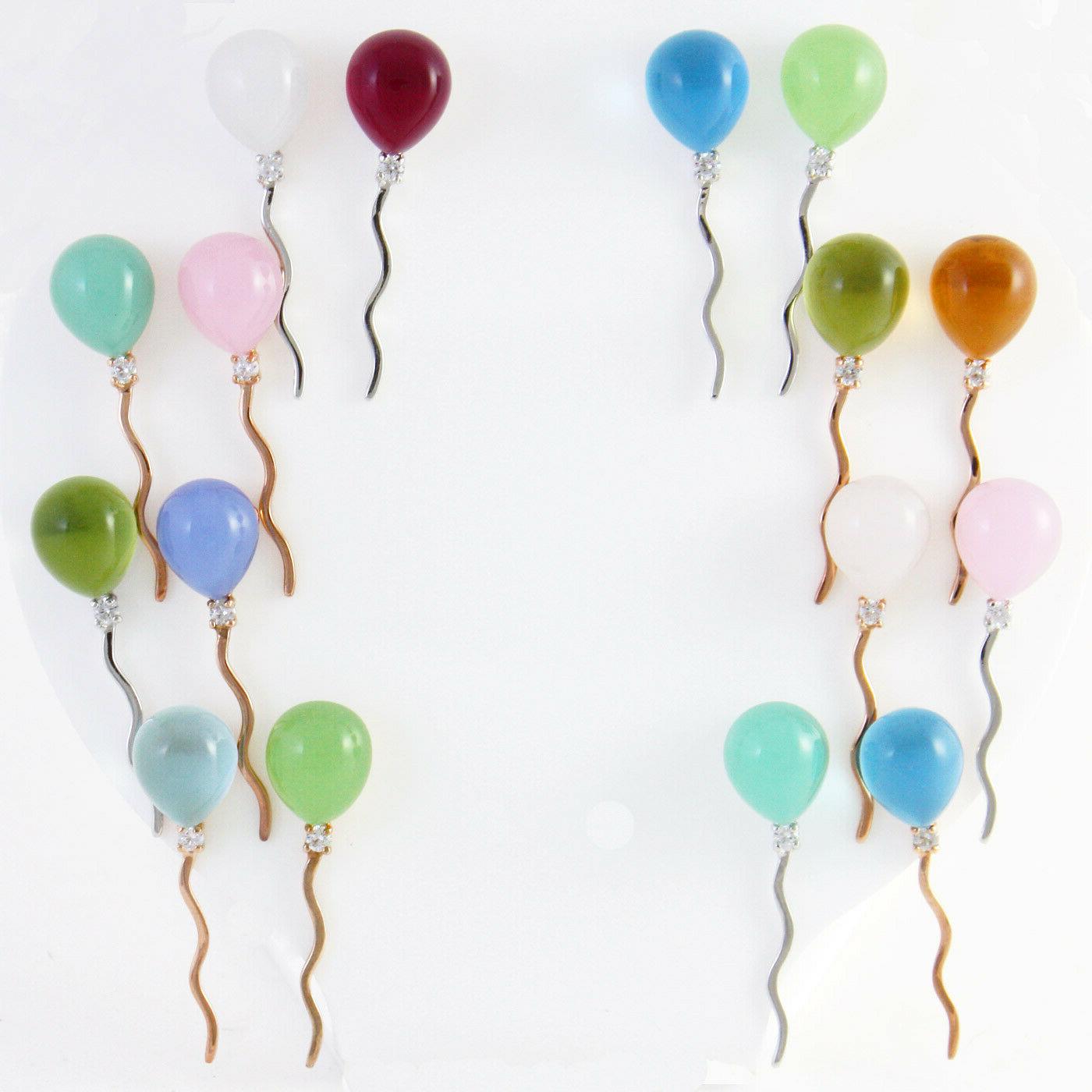 orecchini a forma di palloncino in argento