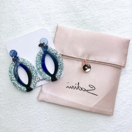 orecchini a goccia blu