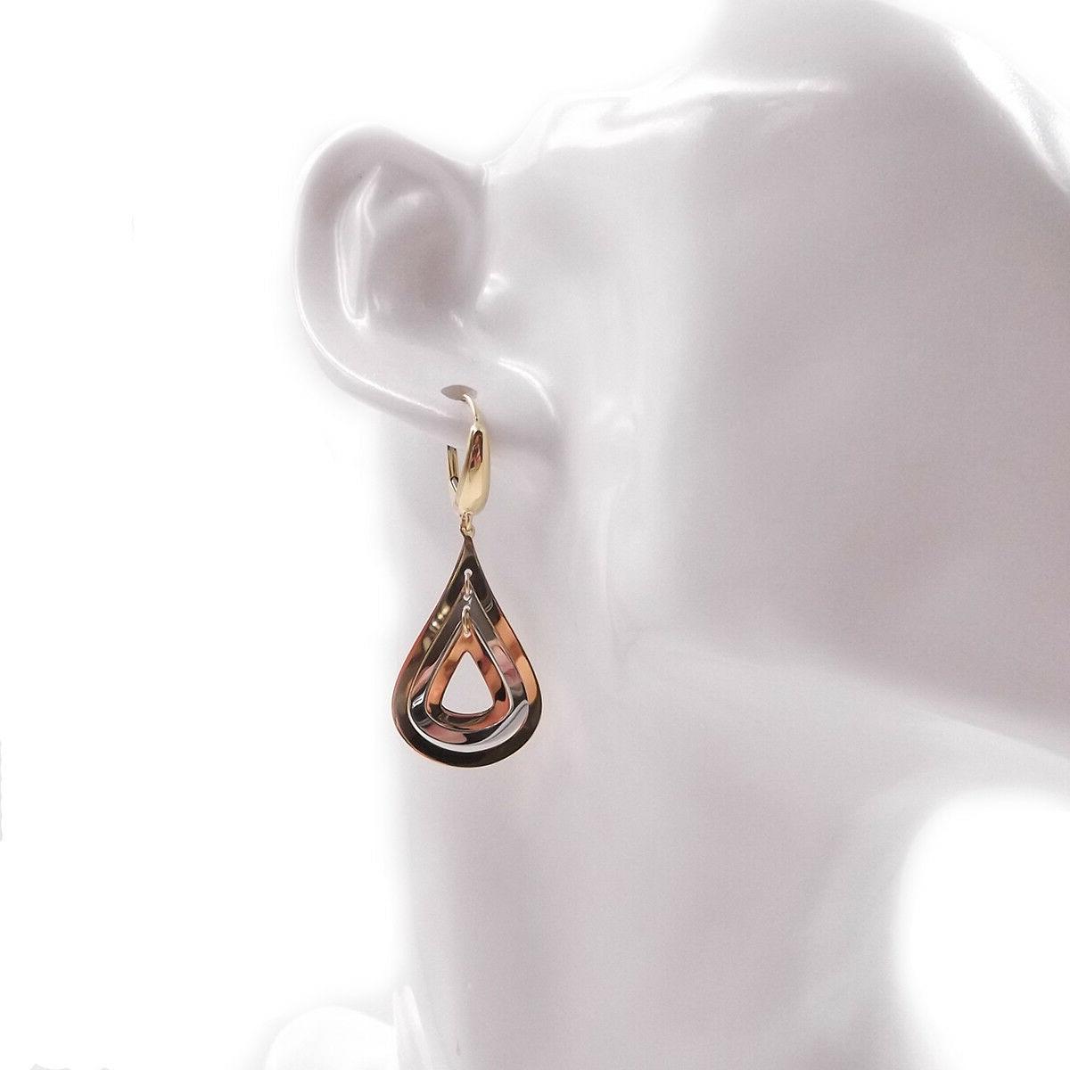 orecchini a goccia in oro 18 kt