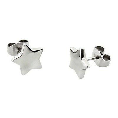 orecchini a lobo donna acciaio stella star