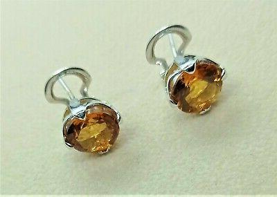 orecchini a lobo oro bianco massiccio 18k