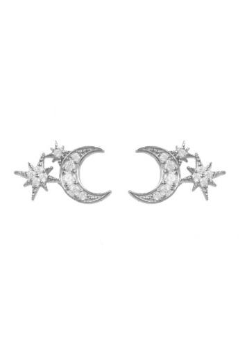 orecchini a lobo piccoli luna stella starburst