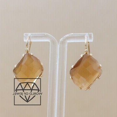 orecchini a monachella di bronzo con cabochon