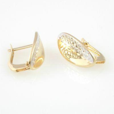 orecchini a monachina in oro giallo bianco