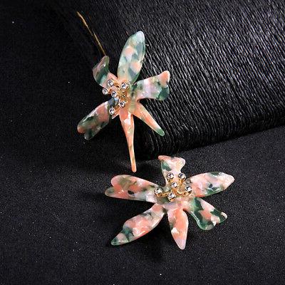 orecchini a perno pulci grandi fiore trifoglio