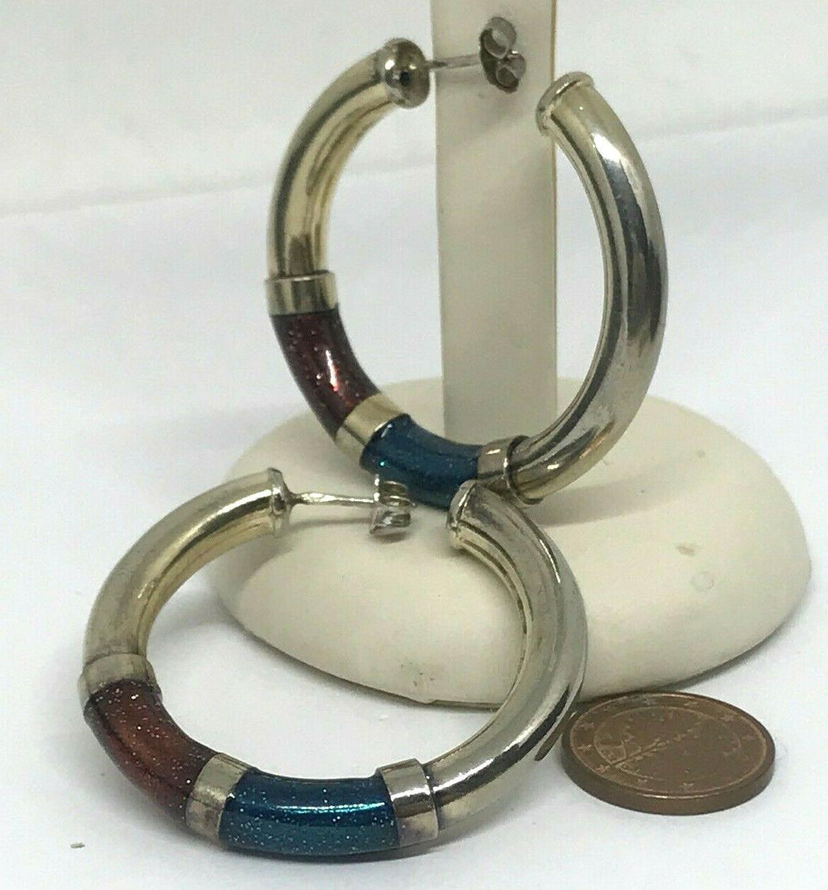 orecchini a schiava in argento dorato e