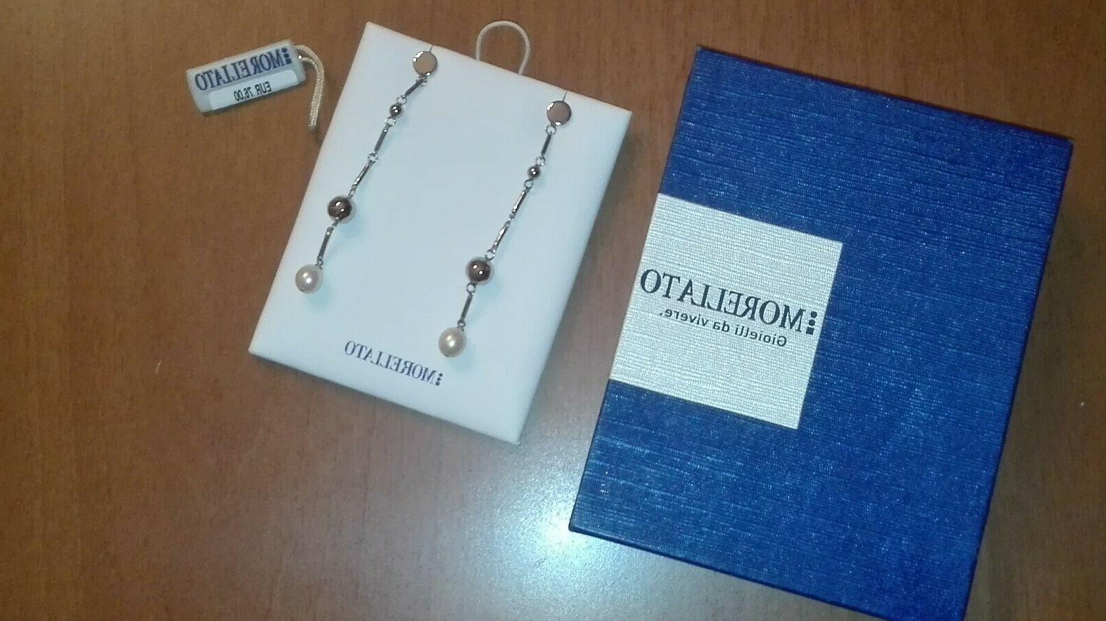 orecchini acciaio con perla