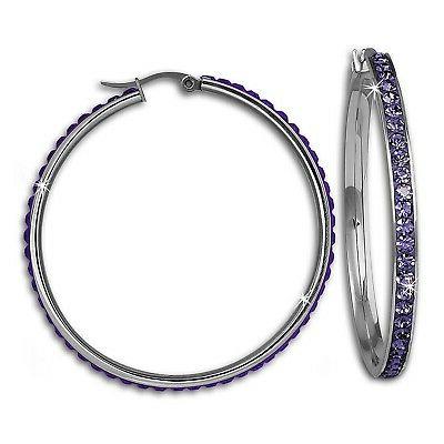 orecchini acciaio inox a cerchio 50mm donna